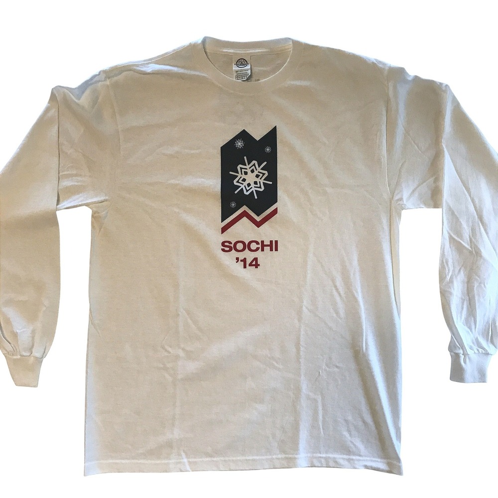 Delta Pro Weight Sochi 2014 Winter Olympics Team USA Long Sleeve T-Shirt White L